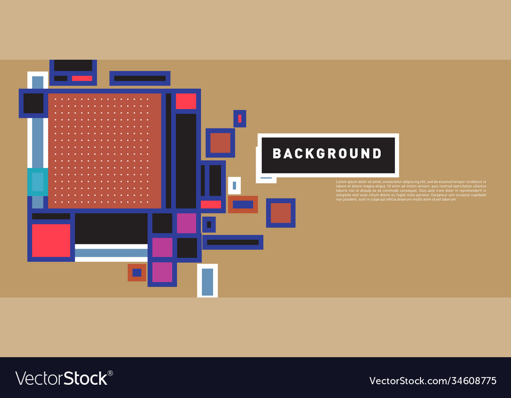 Abstract colorful rectangle background for banner