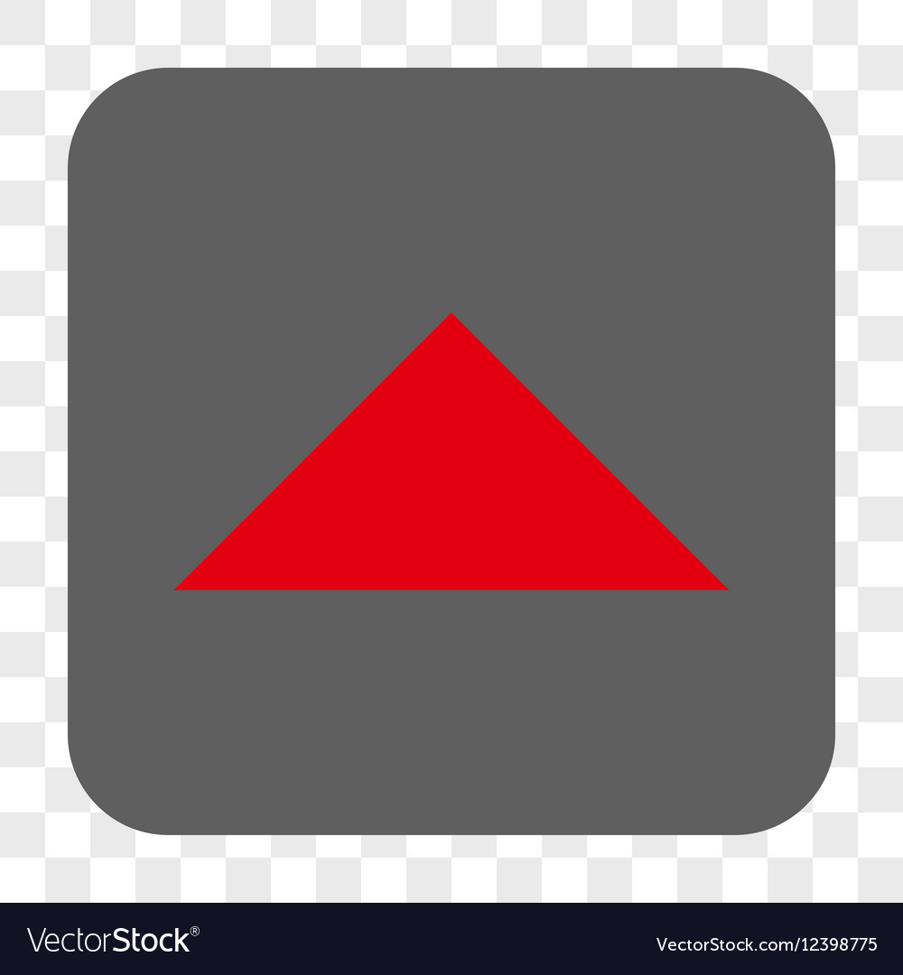 Arrowhead up rounded square button