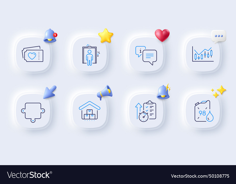 Finanzdiagramm-Info- und Zeitzeilensymbole