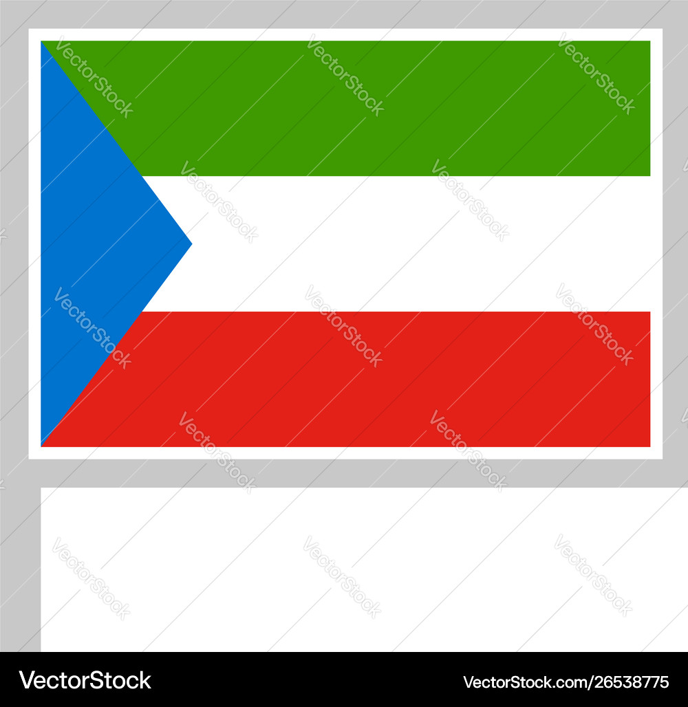 Flag on flagpole rectangular shape icon white Vector Image