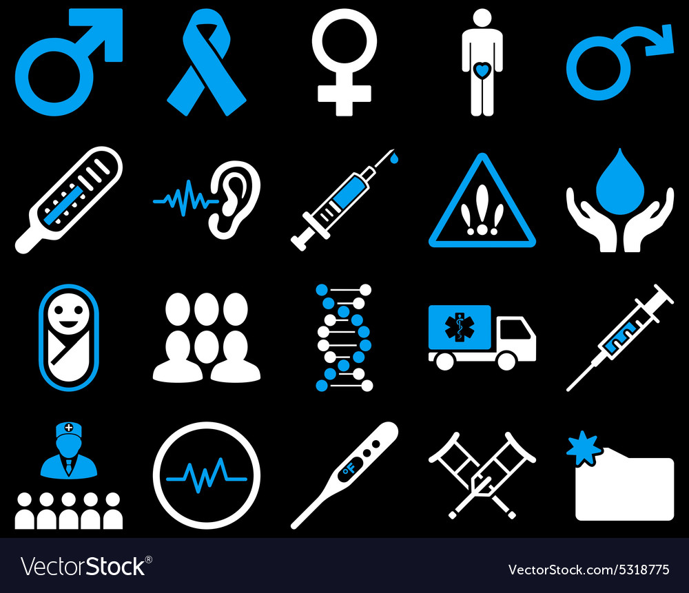 Medical bicolor icons