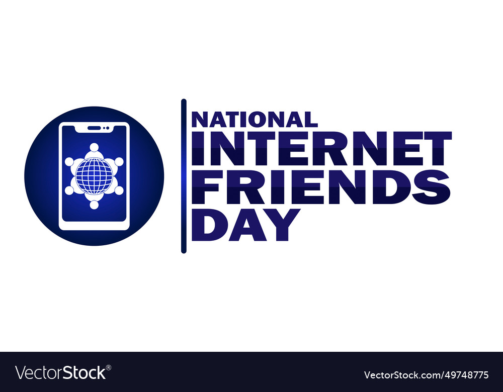 National friends day Royalty Free Vector Image