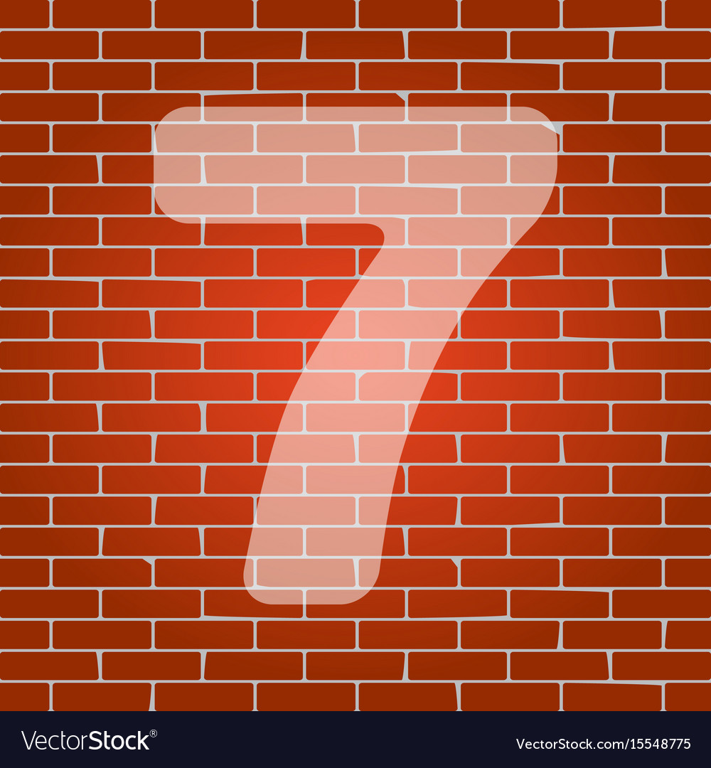 Number 7 sign design template element