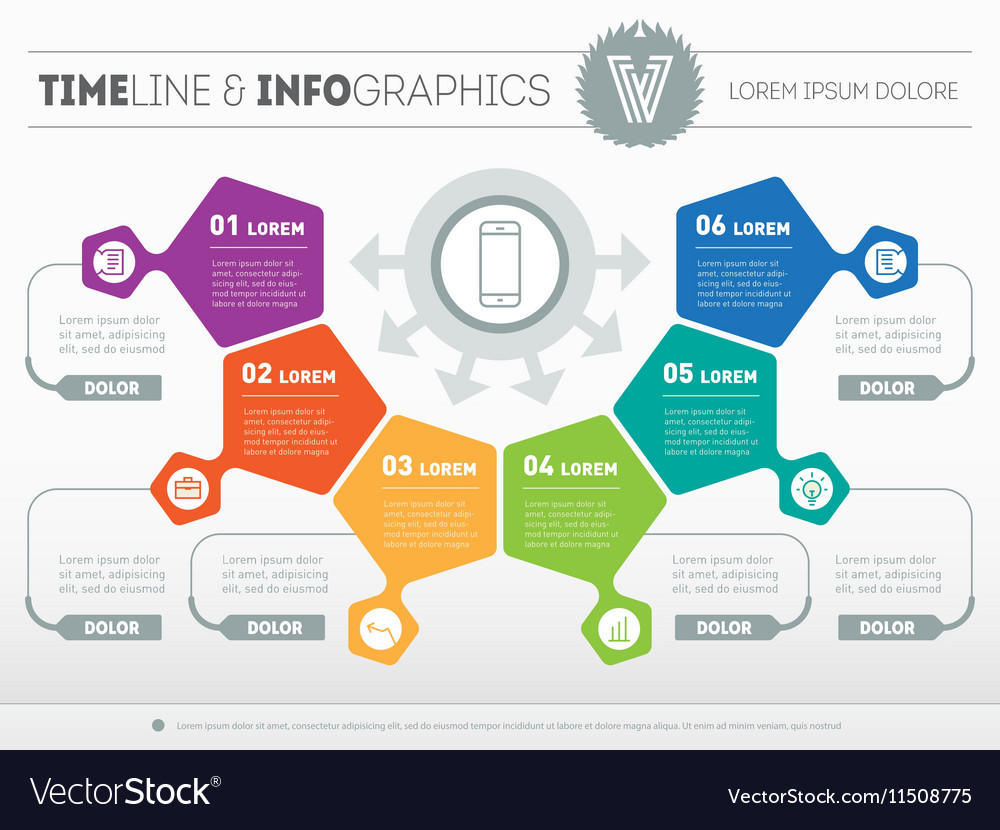 Part of the report with logo and icons set
