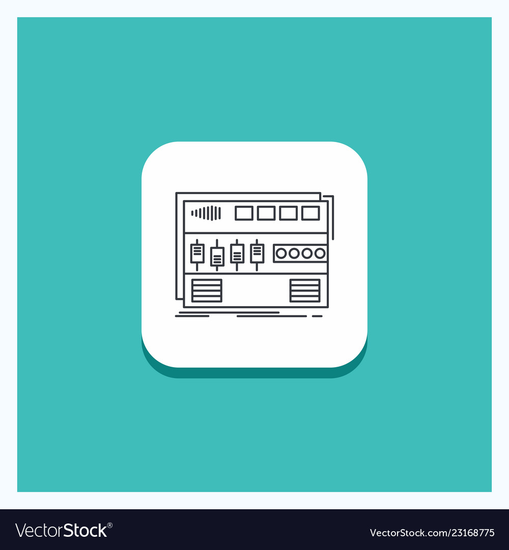 Round button for audio mastering module rackmount