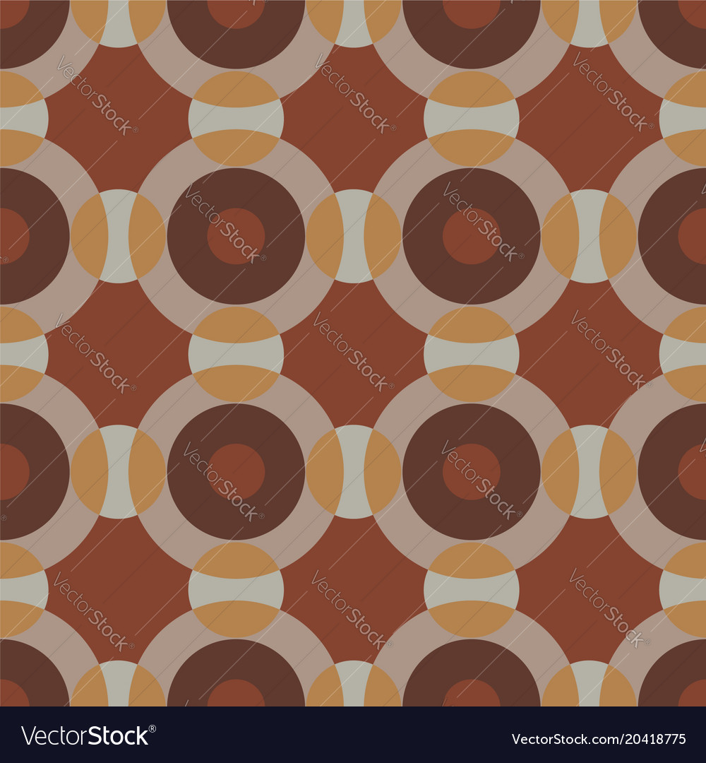 Seamless pattern with interacting circles