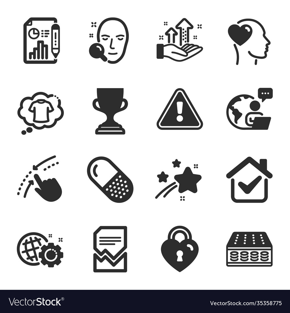Set business icons such as analysis graph Vector Image Set business icons such as analysis graph