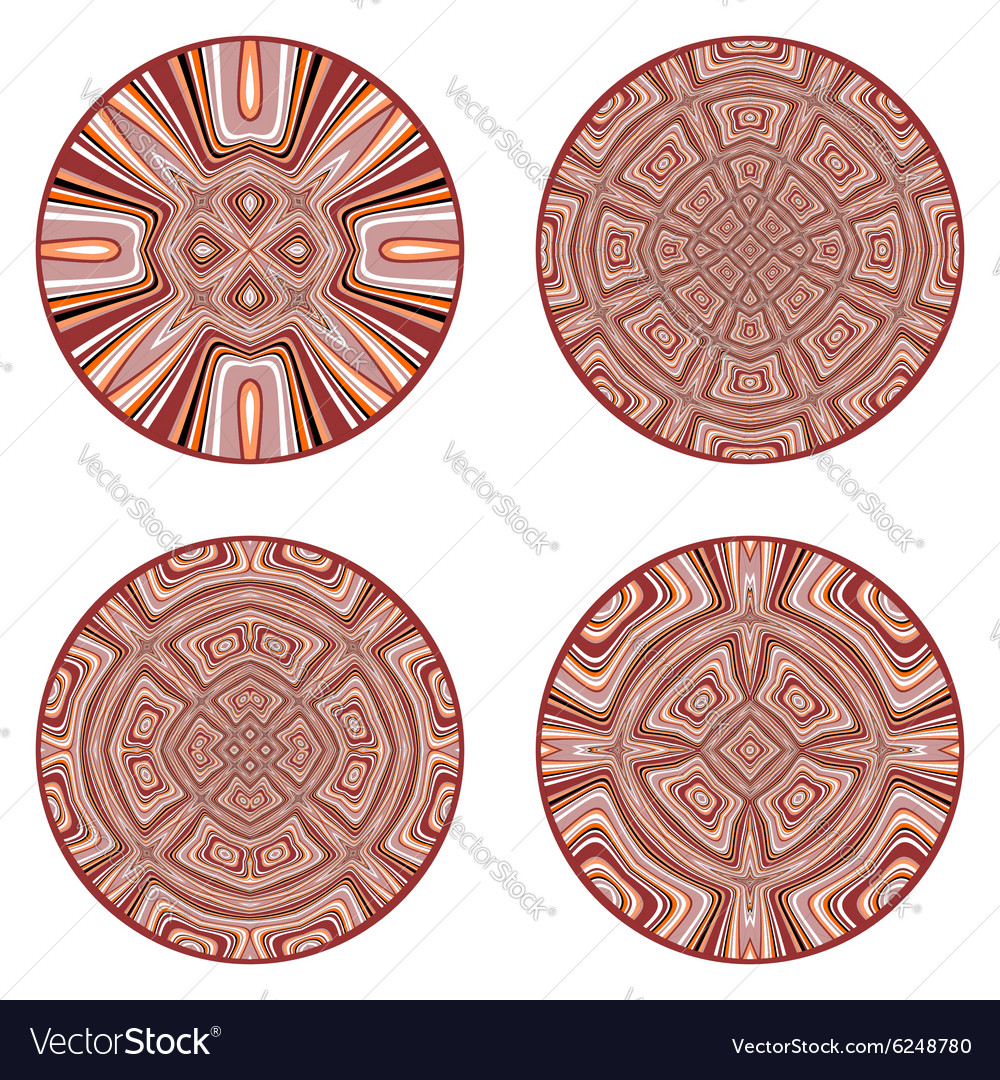 A set of design circle elements