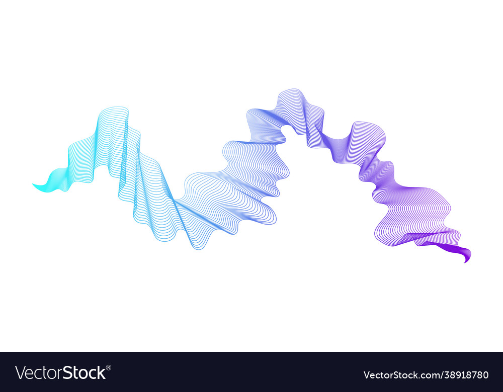 Abstract backdrop with wave gradient lines vector image Abstract backdrop with wave gradient lines