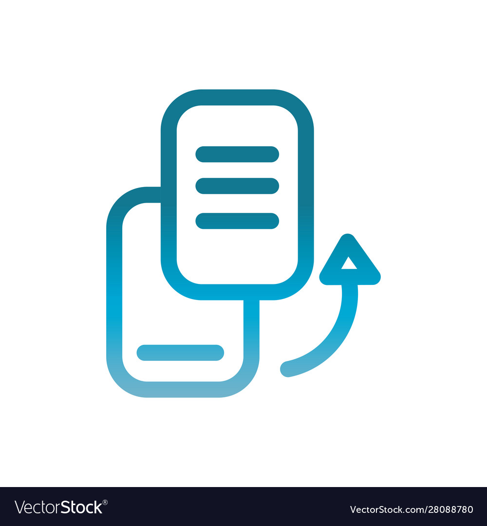 Data copy user interface blue gradient