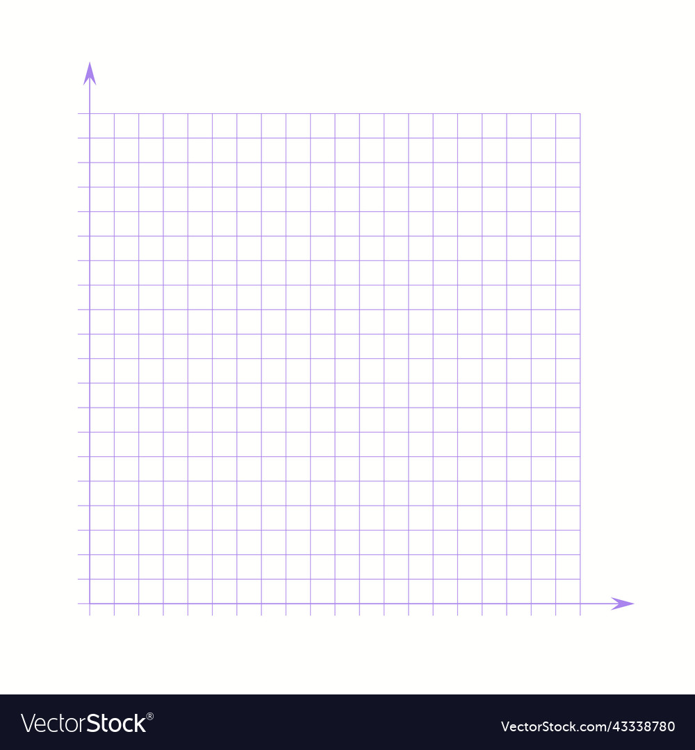 Grid paper mathematical graph cartesian vector image Grid paper mathematical graph cartesian