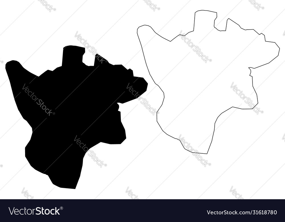 Ranchi city republic india jharkhand state map Vector Image