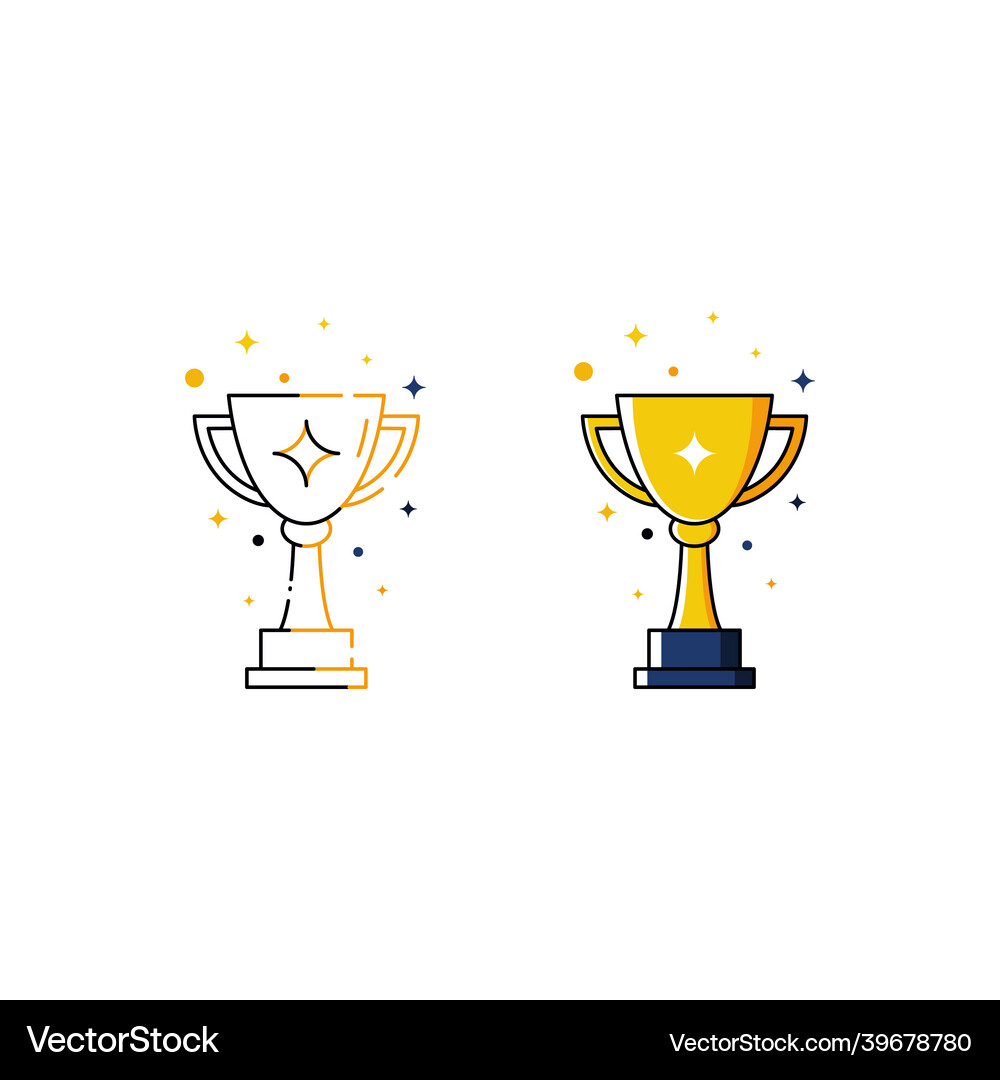 Trophy icon design Royalty Free Vector Image - VectorStock