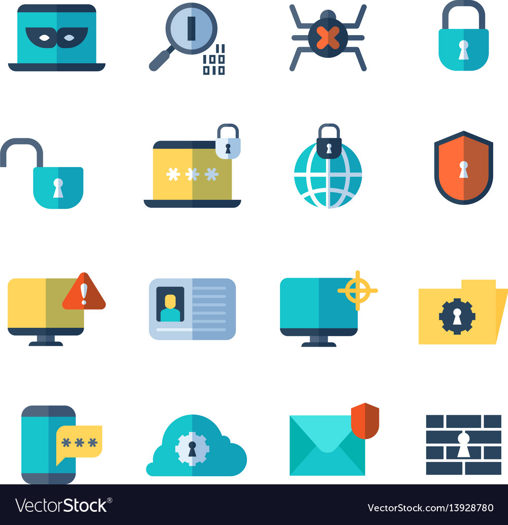 Web security virus protection bug checkups Vector Image