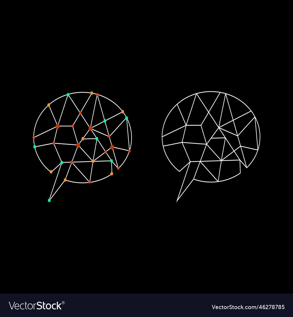 Abstract geometric brain network connection