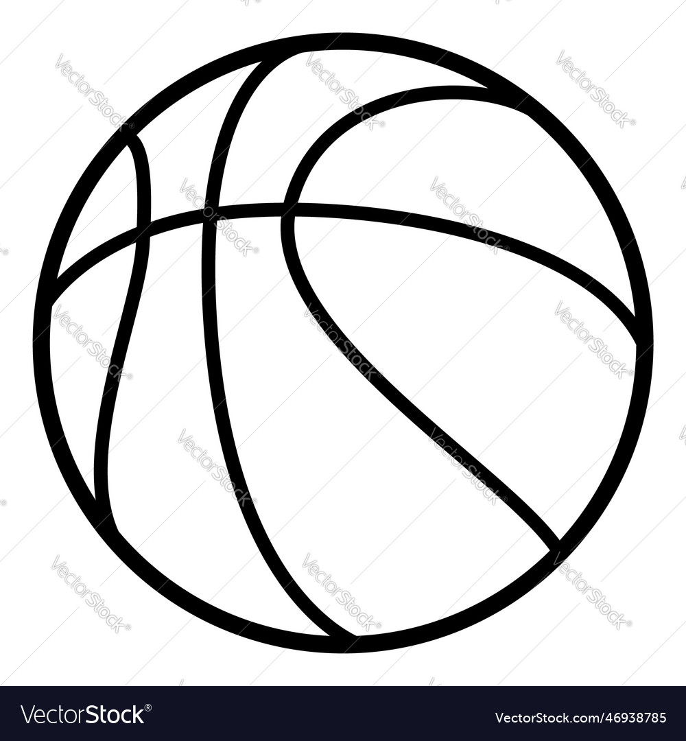 Basketball Ball - Black and White