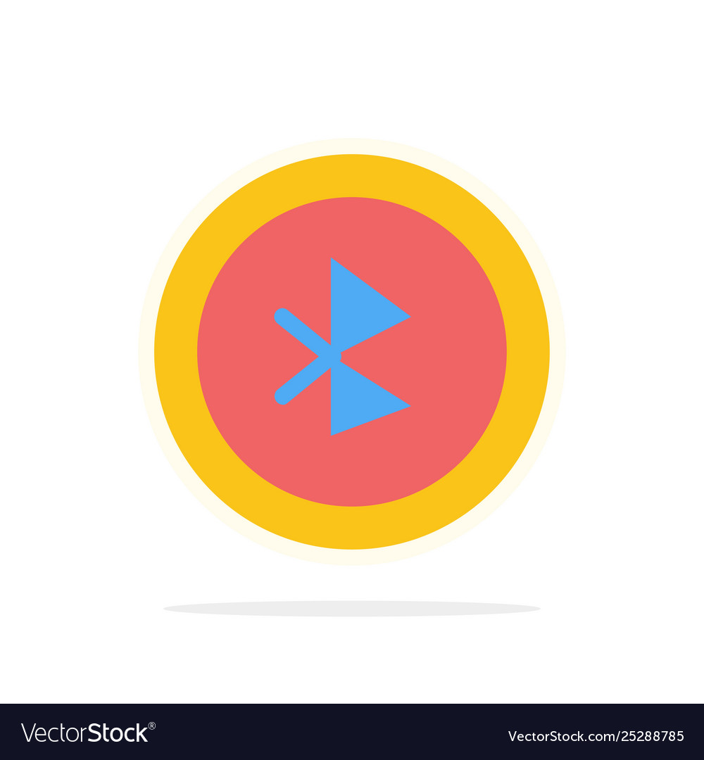 Bluetooth-Benutzeroberfläche abstrakter Kreis vector image Bluetooth-Benutzeroberfläche abstrakter Kreis