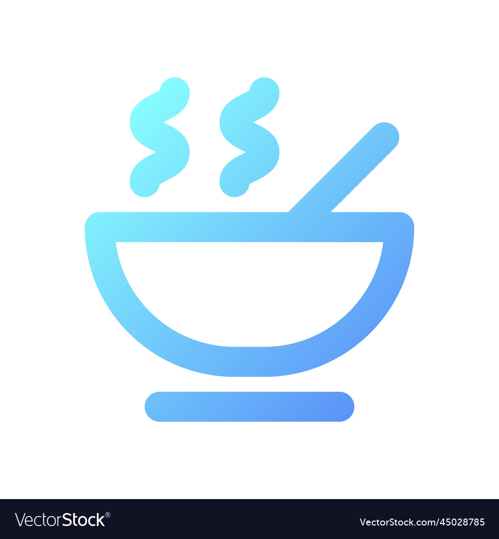 Dinner pixel perfect gradient linear ui icon vector image Dinner pixel perfect gradient linear ui icon