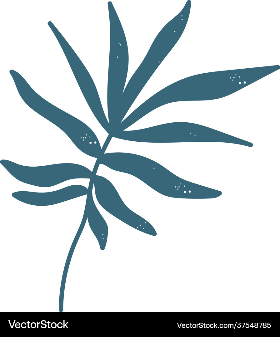 Leafs branch print Royalty Free Vector Image - VectorStock