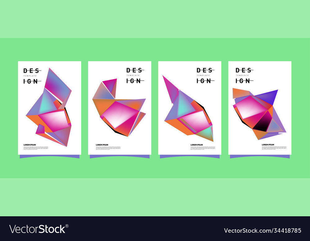 Simple colorful abstract geometric background vector image Simple colorful abstract geometric background