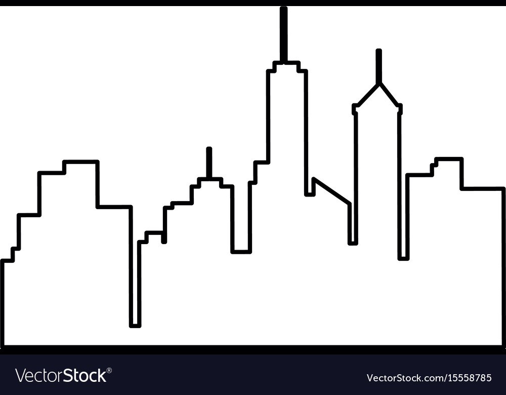 Urban cityscape view Royalty Free Vector Image