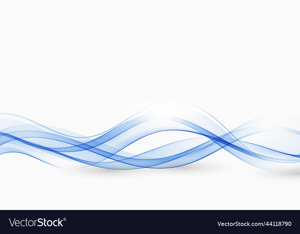 Abstract blue and white wave background a flow Vector Image