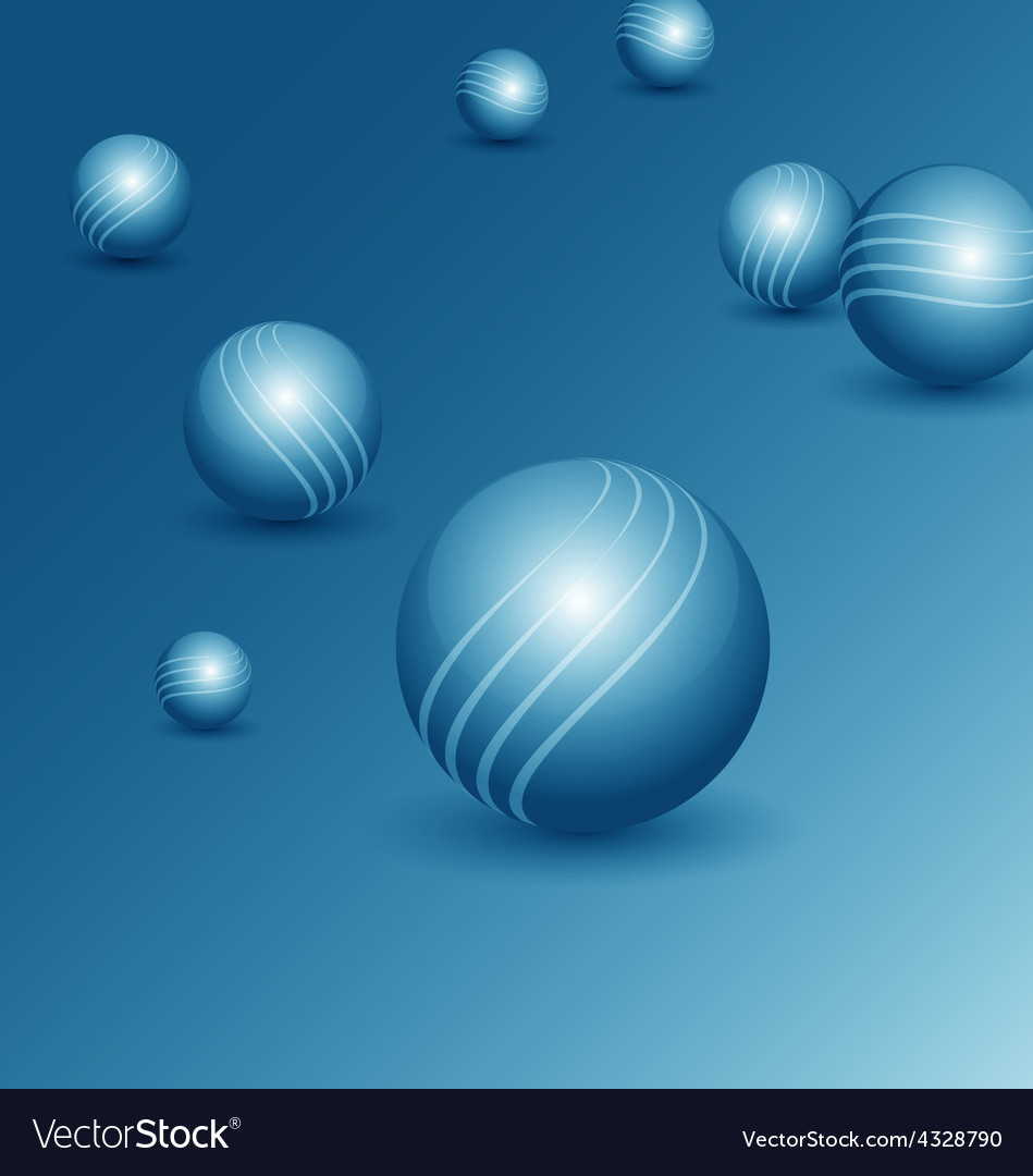 Abstract technology background with balls