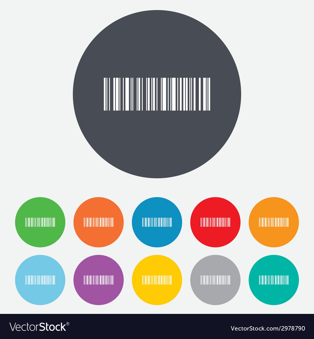 Bar code sign icon scan symbol