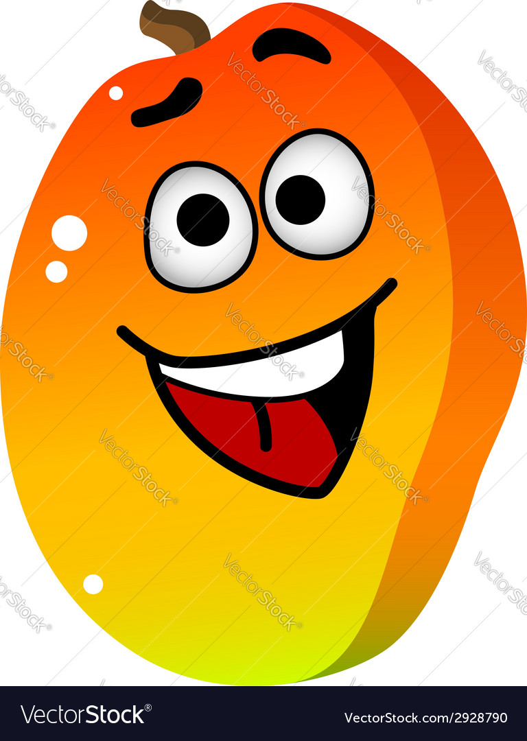 Cartoon mango fruit character Royalty Free Vector Image Cartoon mango fruit character Royalty Free Vector Image