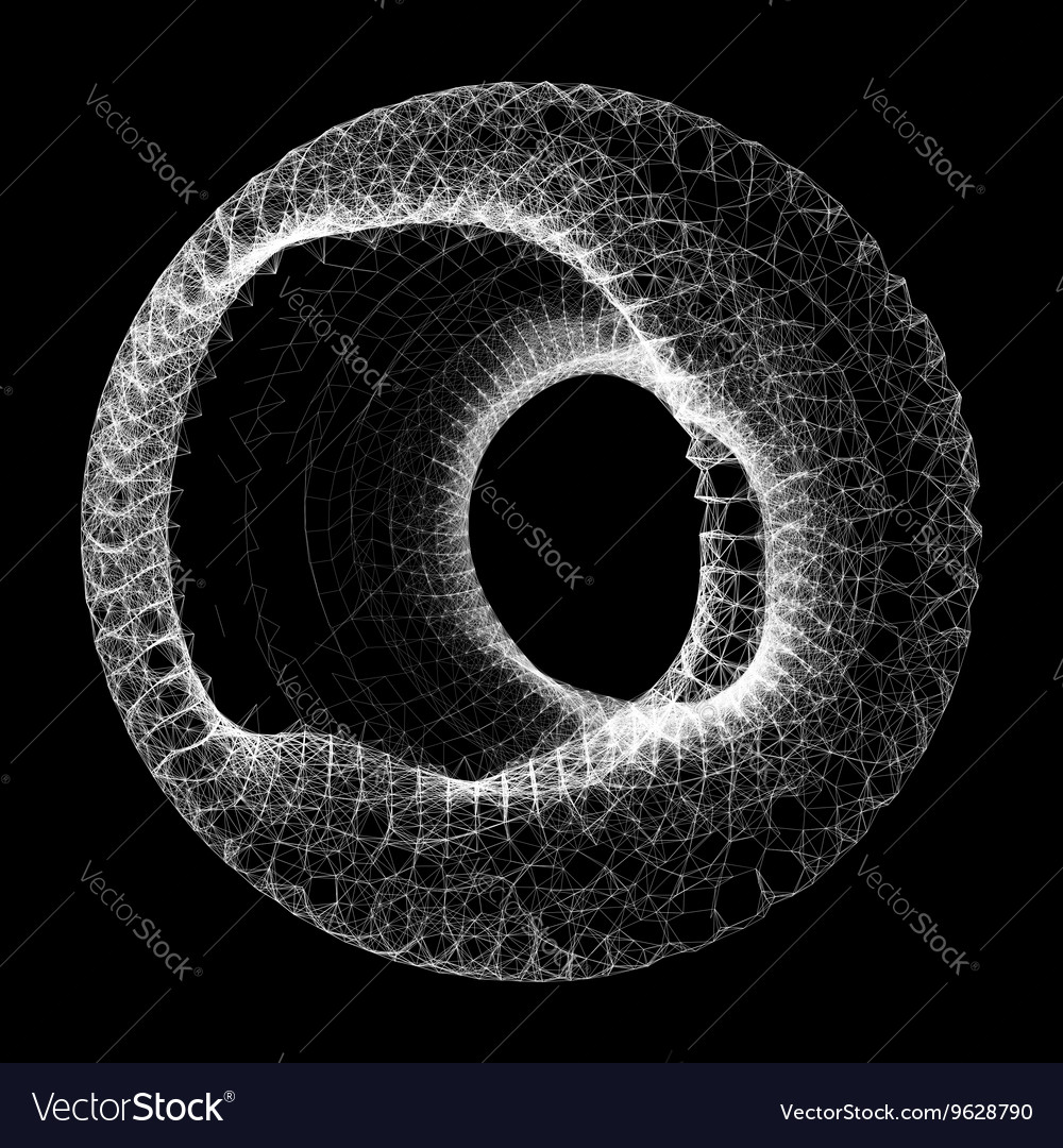 Drahtrahmen 3d Anschlussstruktur geometrische Form