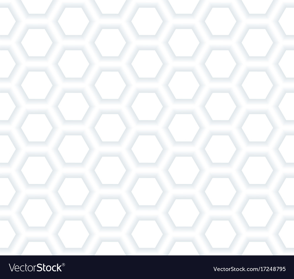 Abstract hexagonal white netting