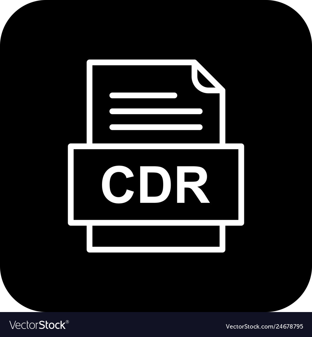 Cdr file document icon