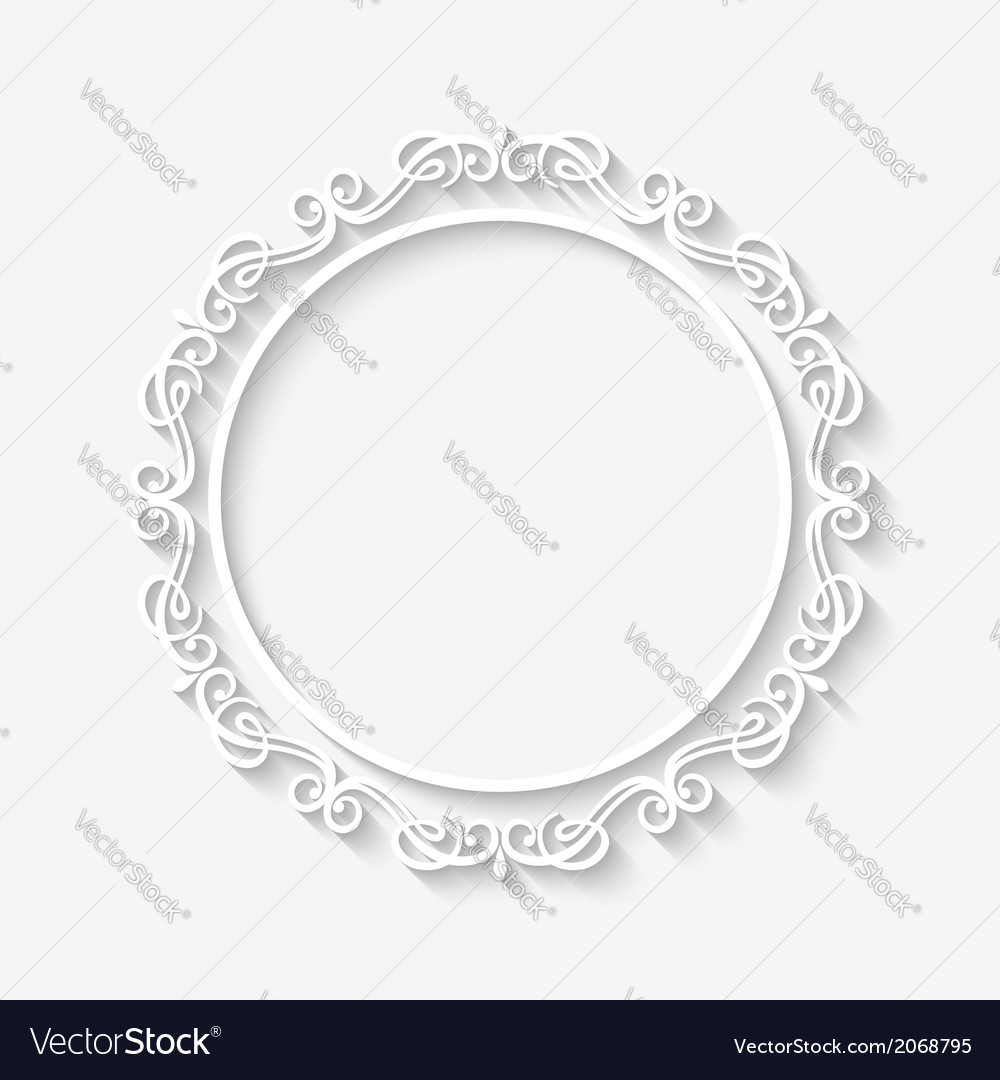 Elegant White Vintage Frame