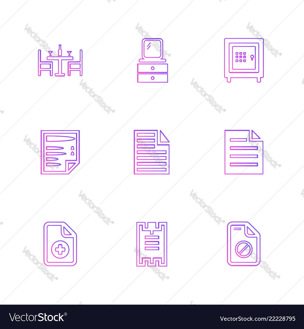 Files document clipboard write eps icons set