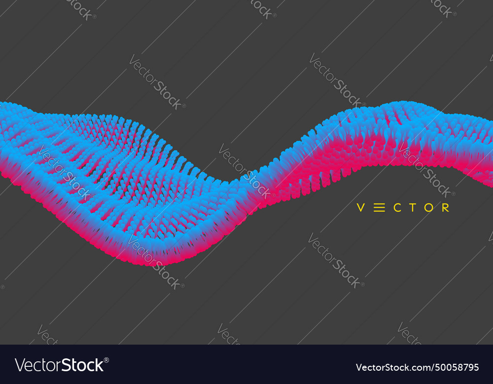 Molecular wave abstract background with dynamic vector image Molecular wave abstract background with dynamic