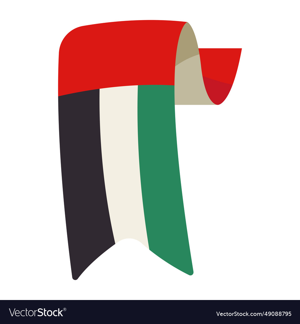 Uae national day flag celebration Royalty Free Vector Image