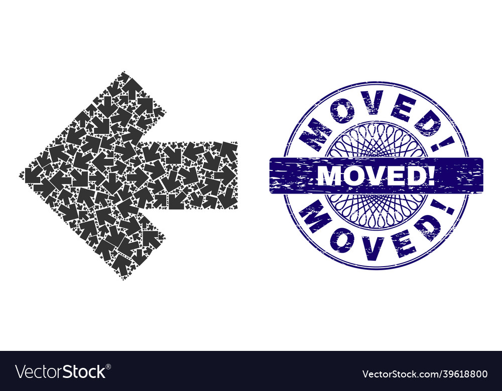 Arrow left recursive mosaic of icons vector image Arrow left recursive mosaic of icons
