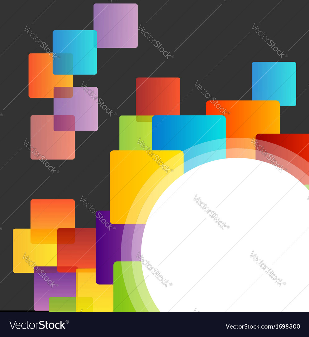 Background with colorful boxes