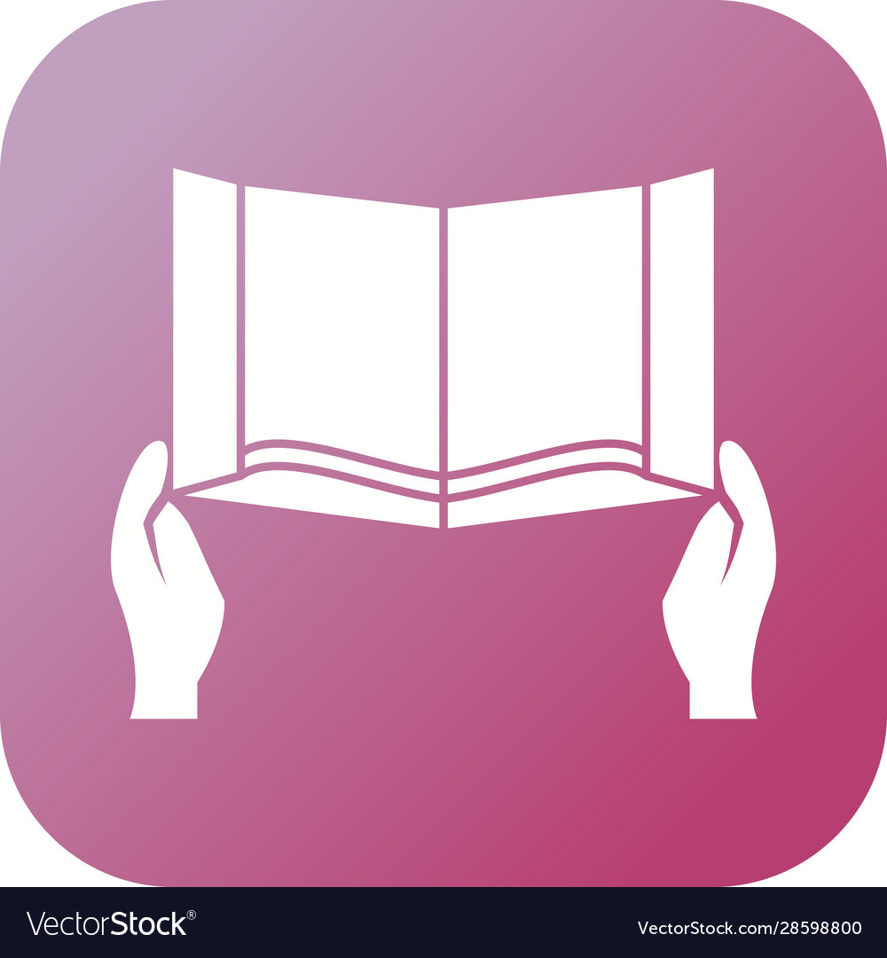 Beautiful reading book glyph icon