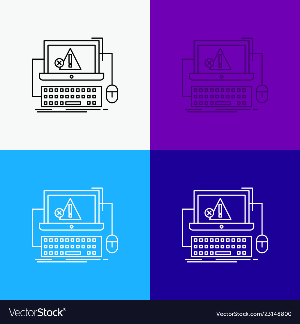 Computer-Crash-Fehler System-Symbol über vector image Computer-Crash-Fehler System-Symbol über