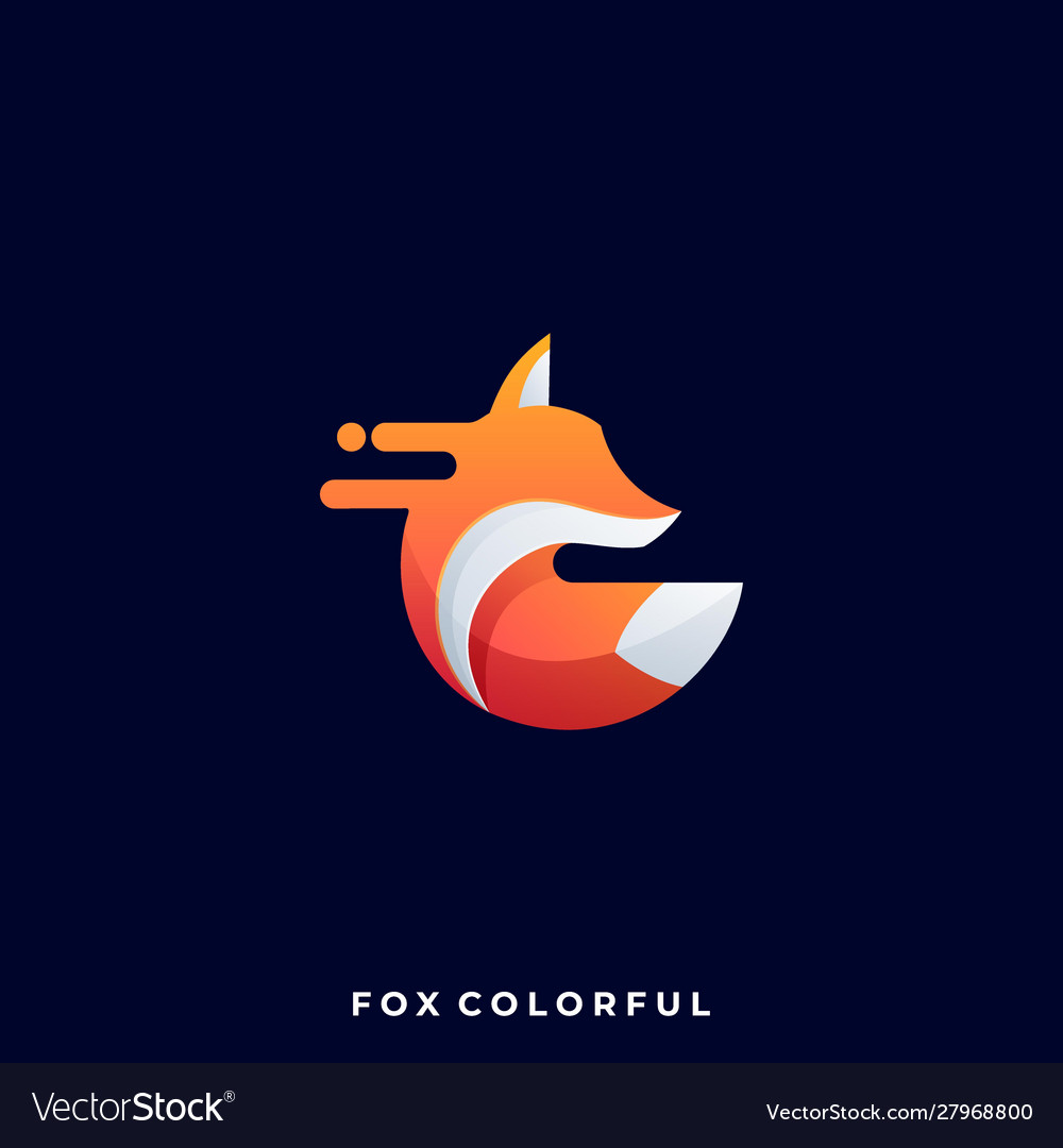 Fox template Royalty Free Vector Image - VectorStock