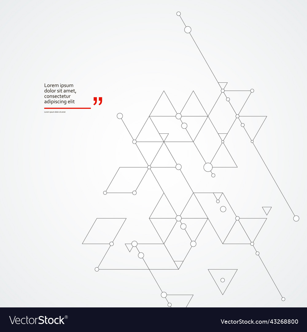 Geometric Connect Triangle Background