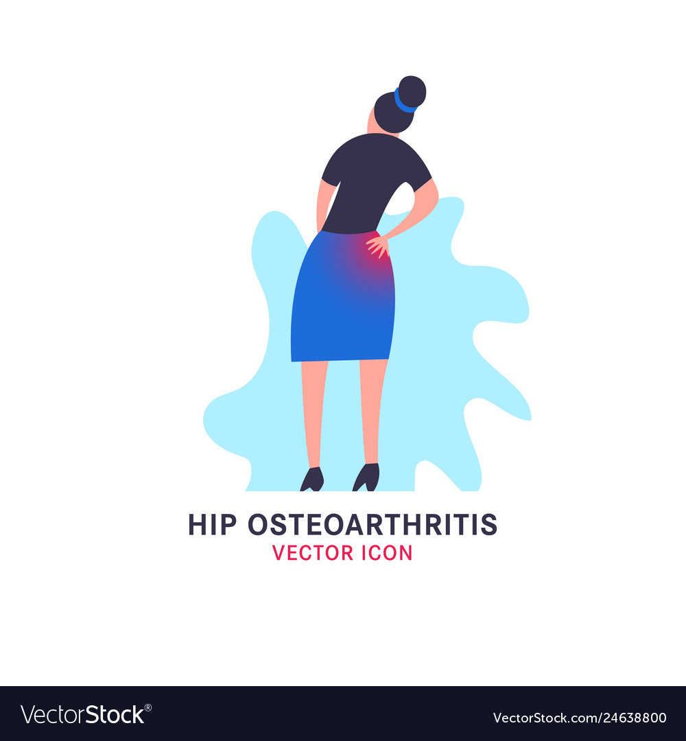 Hip Osteoarthritis Icon Royalty Free Vector Image 5372