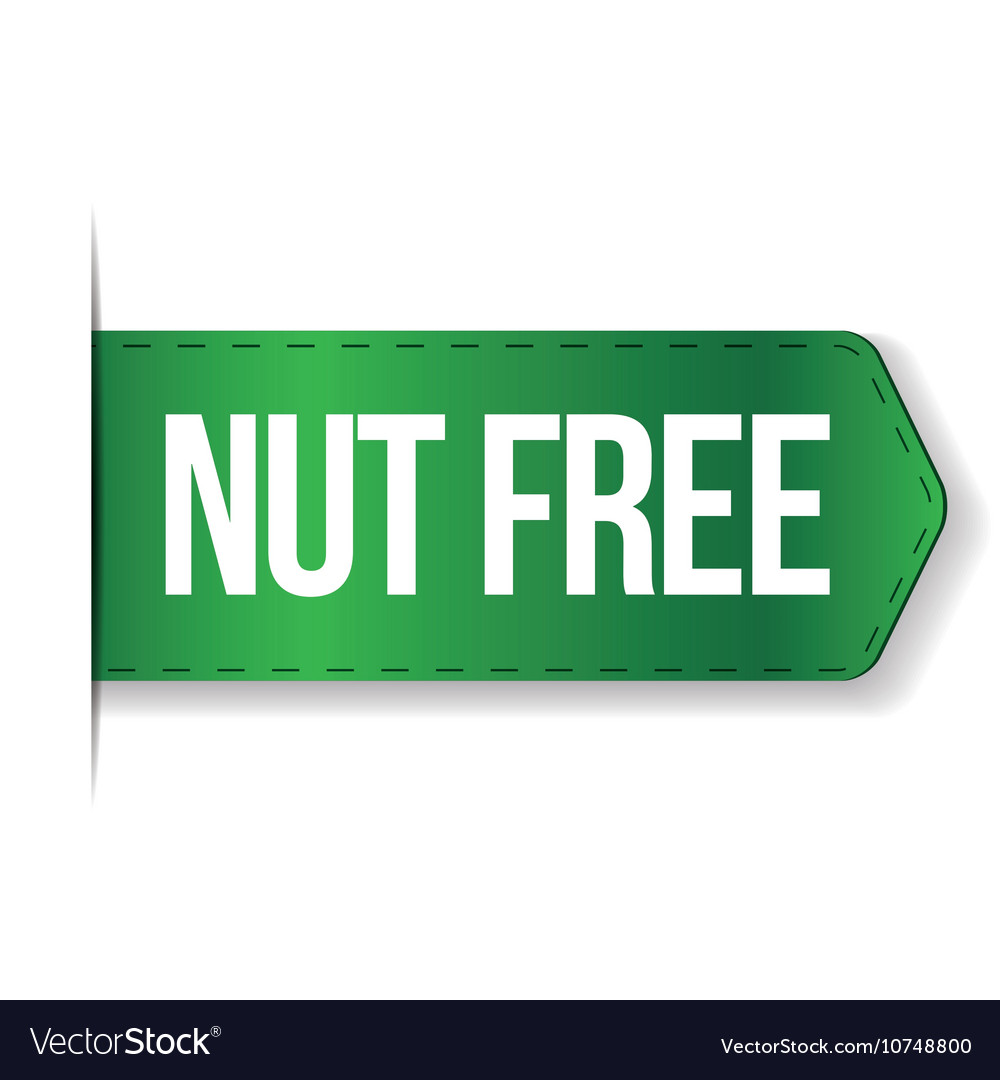 Nut free sign Royalty Free Vector Image - VectorStock