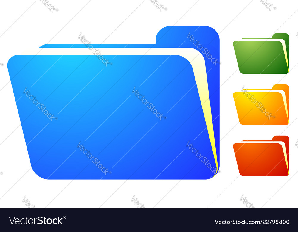 Open folder with document file graphic
