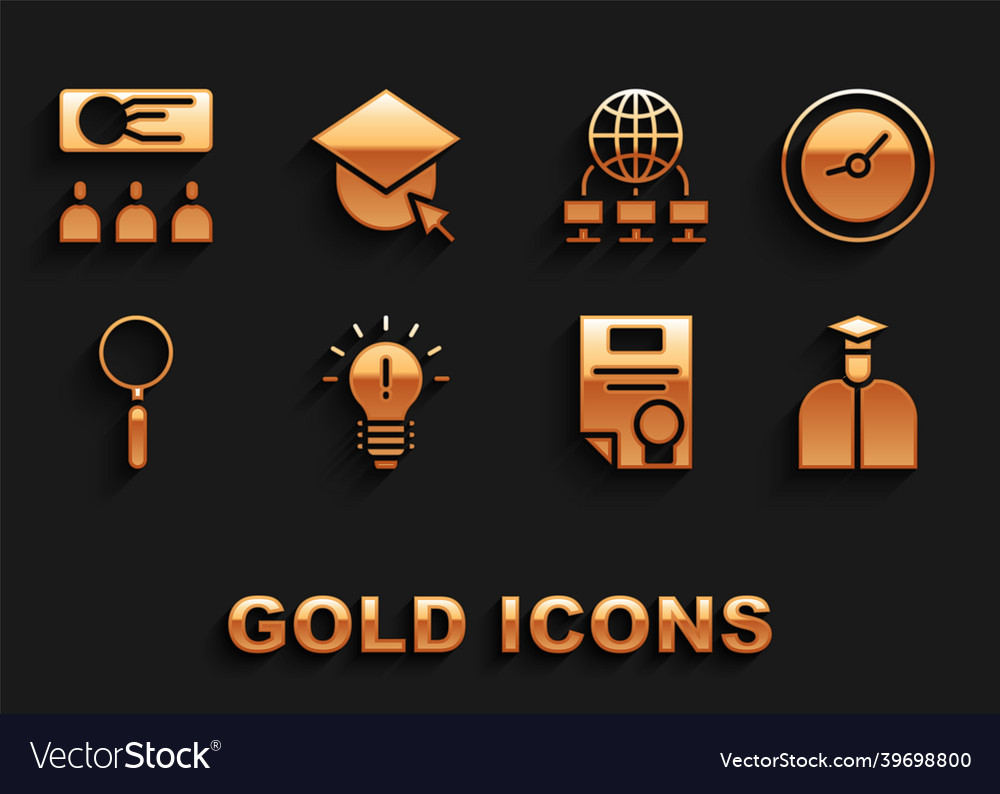 Set light bulb with concept of idea clock vector image Set light bulb with concept of idea clock