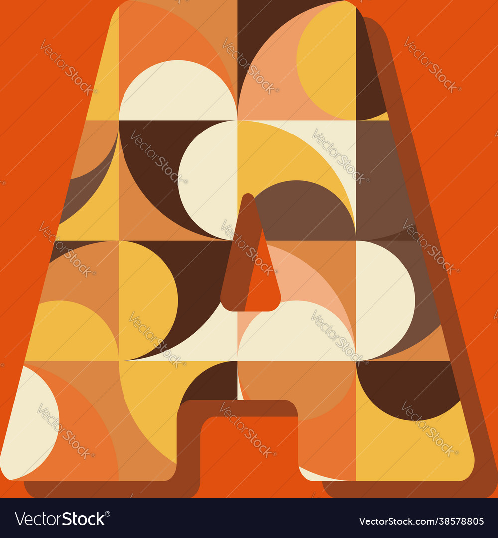 A from alphabet repeat pattern print vector image A from alphabet repeat pattern print