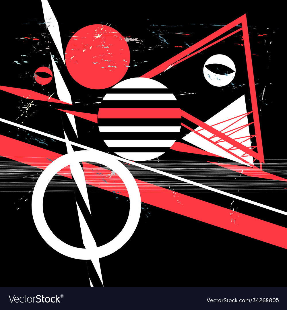 Abstract background with different geometric