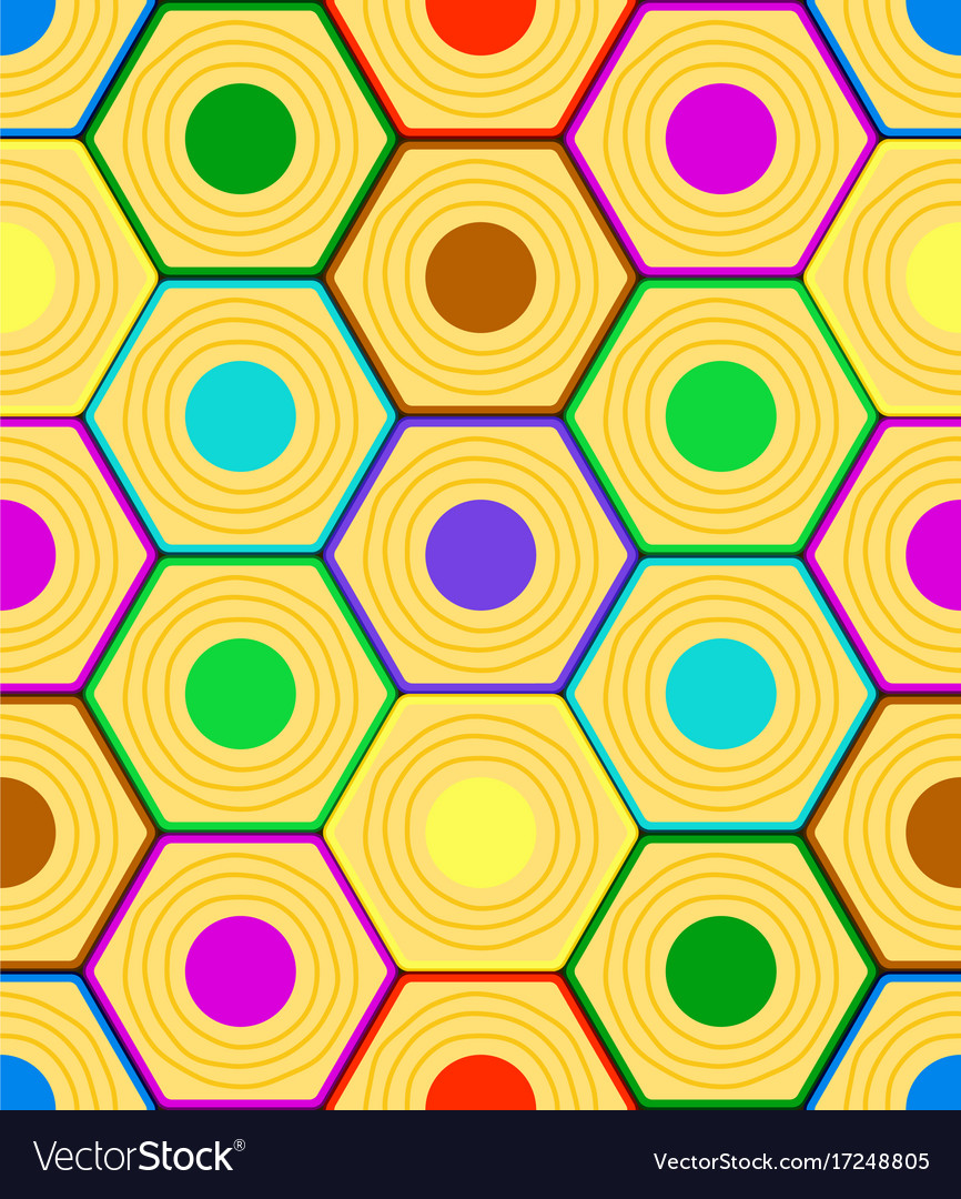 Abstract hexagon pattern