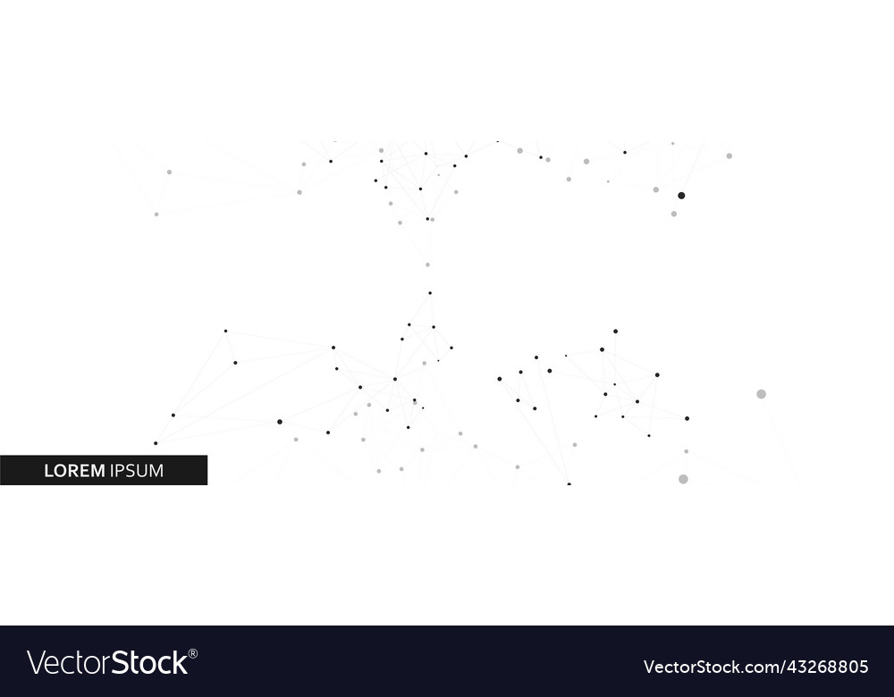 Connected lines and dots web network health